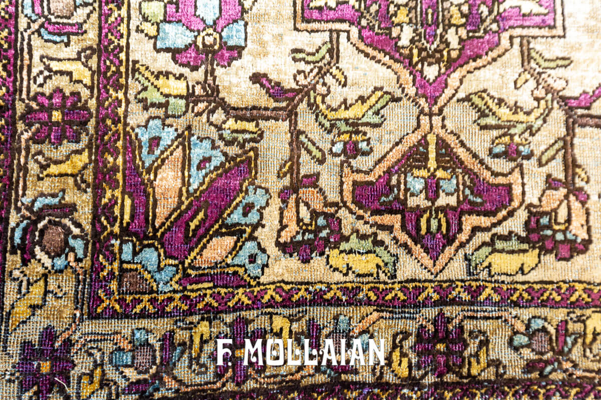 Kashan Mohtasham Rug Silk Qajar Pair n°:304180